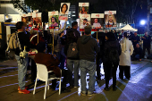 Protest against the government and to show support for the hostages who were kidnapped during the deadly October 7, 2023 attack, in Tel Aviv