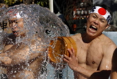 Ice bath purification ceremony at Kanda Myojin Shrine