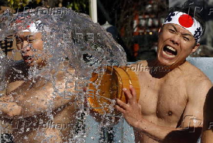 Ice bath purification ceremony at Kanda Myojin Shrine