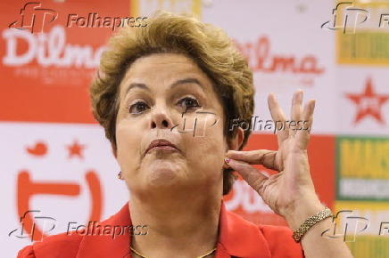 A presidente e candidata  reeleio Dilma Roussef