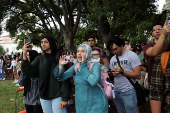 Pro-Palestinian protesters demonstrate at the University of Texas