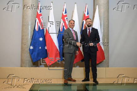 Australian Defence Minister Richard Marles visits Warsaw