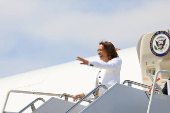 U.S. VP and Democratic presidential candidate Harris and her running mate Minnesota Governor Walz campaign in Eau Claire