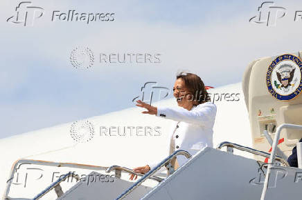 U.S. VP and Democratic presidential candidate Harris and her running mate Minnesota Governor Walz campaign in Eau Claire