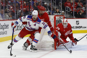 NHL: New York Rangers at Detroit Red Wings