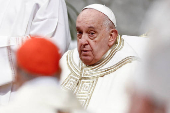 Pope Francis celebrates a Mass as part of World Youth Day, at the Vatican