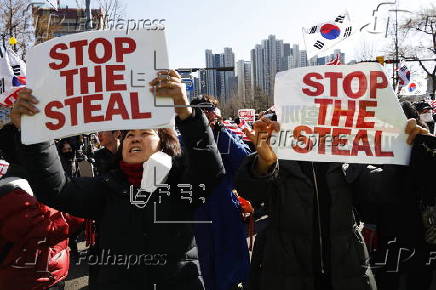 Supporters of impeached President Yoon protest against his arrest