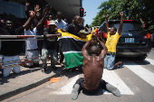 Demonstrations against Mozambique's newly elected President Daniel Chapo, in Maputo