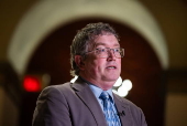 Republican Representative Massie prepares to vote on foreign aid packages