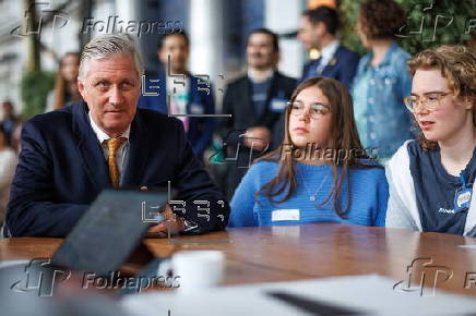 King Philippe of Belgium takes part in the 'Great Debate' of 'Ghent European Youth Capital 2024'