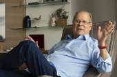 O ex-ministro Jos Dirceu em sua casa, em So Paulo
