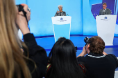 ECB President Christine Lagarde addresses the media in Frankfurt