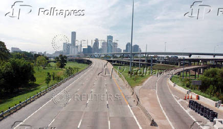 FILE PHOTO: A view of the Houston freeways at I-45 North