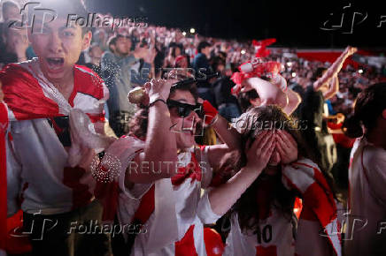 Euro 2024 - Fans in Tbilisi watch Georgia v Portugal