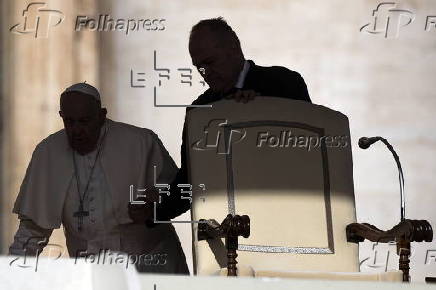 Pope Francis leads Wednesday's general audience in Saint Peter's Square