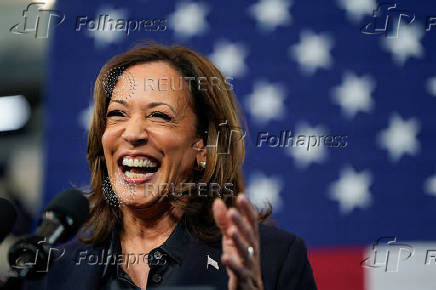 Democratic presidential nominee and U.S. VP Kamala Harris travels to Michigan