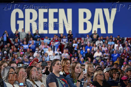 Democratic presidential nominee U.S. Vice President Harris campaigns in Wisconsin