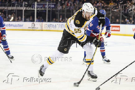 NHL: Boston Bruins at New York Rangers