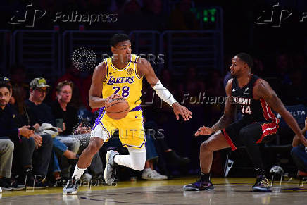 NBA: Miami Heat at Los Angeles Lakers