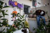 Casas decoradas para o Halloween em codomnio em SBC