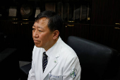 Cho Seung-Yeon speaks during an interview with Reuters at the Incheon Medical Center