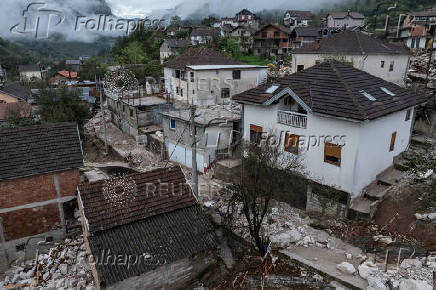 Aftermath of deadly floods and landslides in the village of Donja Jablanica