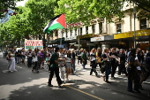 'School Strike for Palestine' march in Melbourne