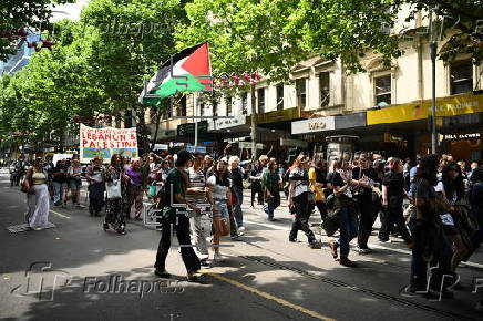 'School Strike for Palestine' march in Melbourne