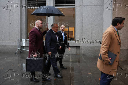 Former Trump lawyer and former New York City Mayor Giuliani arrives at U.S. Federal court, in New York