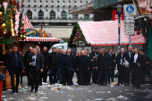 German Chancellor Scholz visits the site of Christmas market attack, in Magdeburg