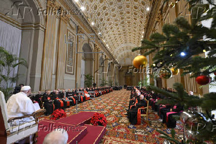 Audiencia de felicitacin de Navidad a la Curia romana