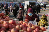 Market ahead of the Lunar New Year in Beijing