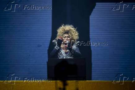 Show da cantora Elza Soares no palco Sunset, no Rock in Rio 2019