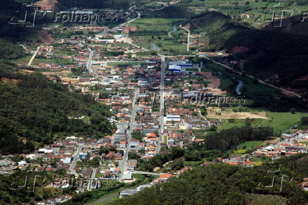 Vista area de Nova Trento (SC), onde