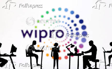 FILE PHOTO: Illustration shows Wipro logo