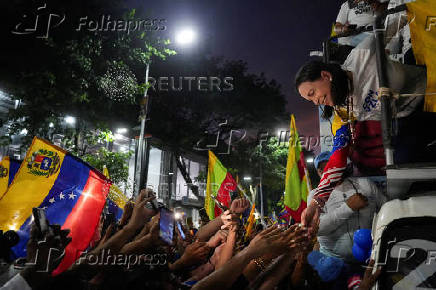 Venezuela's opposition presidential candidate Edmundo Gonzalez and opposition leader Maria Corina Machado campaign in Caracas