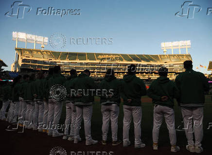 MLB: Texas Rangers at Oakland Athletics