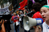 Demonstration to mark International Day for the Decriminalization and Legalization of Abortion, in Sao Paulo