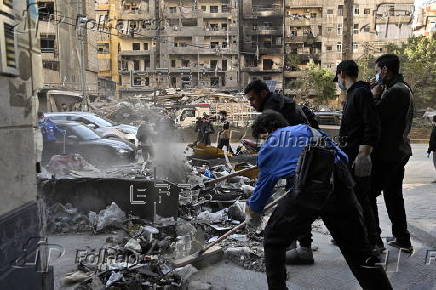 Hezbollah's Imam Al Mahdi Scouts clear debris in Beirut amid ceasefire with Israel