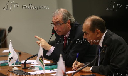 Eduardo Cunha participa de reunio da bancada do PMDB
