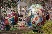 Easter egg park in Tapolca