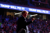 Republican presidential nominee and former U.S. President Donald Trump campaigns in Henderson