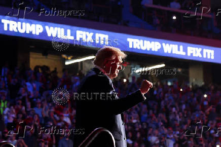 Republican presidential nominee and former U.S. President Donald Trump campaigns in Henderson