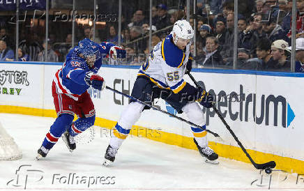 NHL: St. Louis Blues at New York Rangers