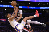 NBA: Portland Trail Blazers at Los Angeles Lakers