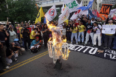 Protesto contra aumento das tarifas de nibus e metr de SP