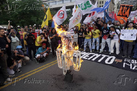 Protesto contra aumento das tarifas de nibus e metr de SP