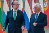 European Council President Costa meets Austrian Chancellor Schallenberg in Brussels