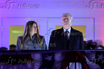 Fireworks display ahead of the inauguration of U.S. President-elect Donald Trump, in Sterling