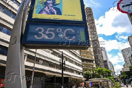 Altas temperaturas no centro de So Paulo